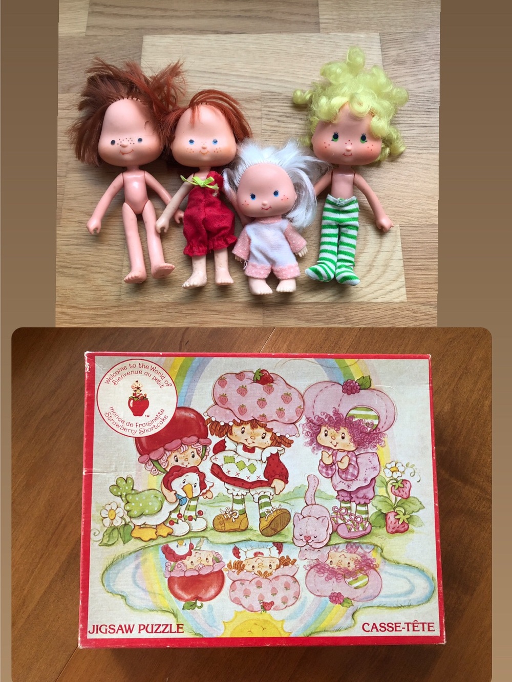 Vintage STRAWBERRY SHORTCAKE LOT 🍓Strawberry Shortcake & friends dolls + puzzle